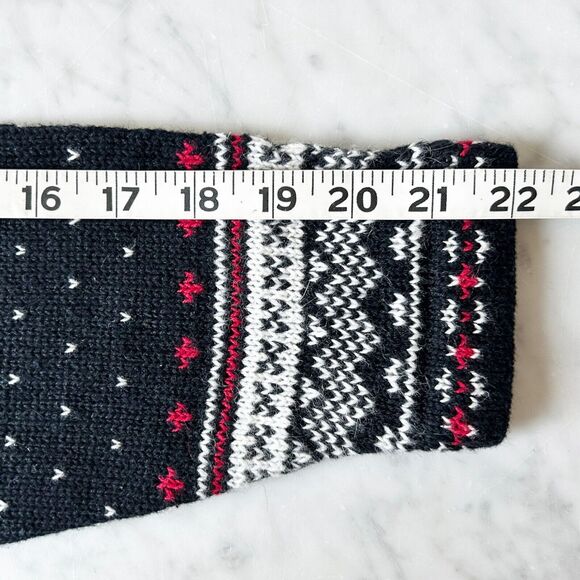 Studio Works Zip Front Cardigan Sweater Nordic Snowflake Fair Isle Petite Medium - Picture 11 of 12